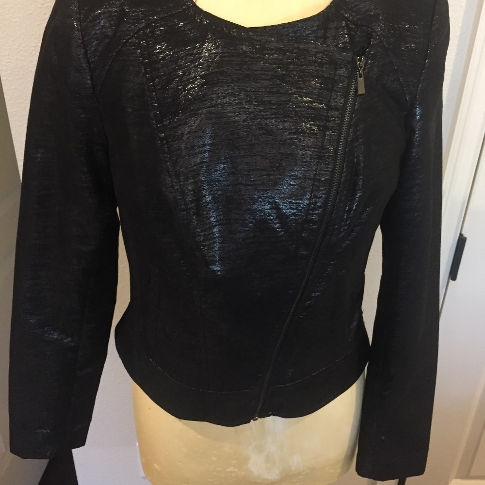 Laundry Black Metallic Short Jacket - Picture 2 of 6